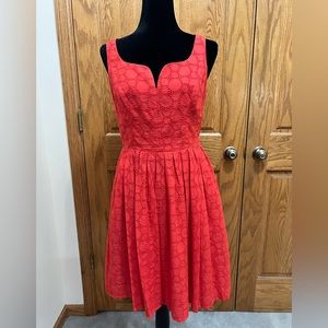 Sleeveless Adrianna Papell dress Orange Red Color